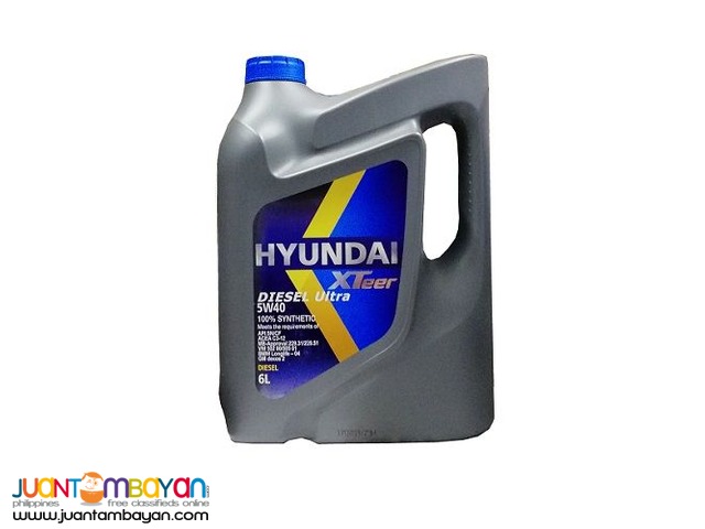 Hyundai XTeer Diesel Ultra 5W40 100% Synthetic - 6 Liters