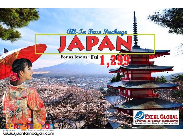 ALL-IN JAPAN TOUR PACKAGE SALE!!! ALL-IN JAPAN TOUR PACKAGE SALE!!!
