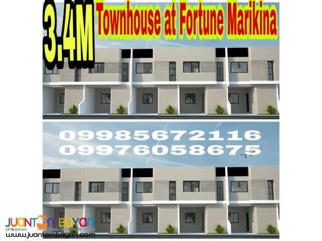 Townhouse for sale at fortune marikina