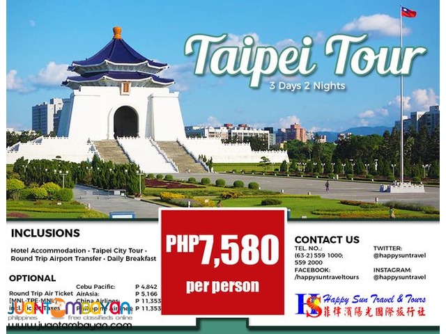  3D2N Taipei City Tour