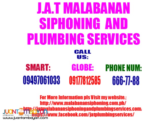 Dong Plumbing Siphoning Services And Declogging Service