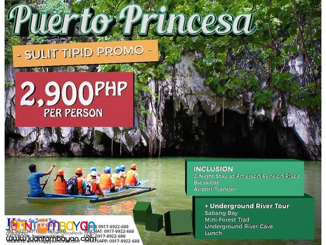 3D2N Puerto Princesa Sulit Tipid Promo