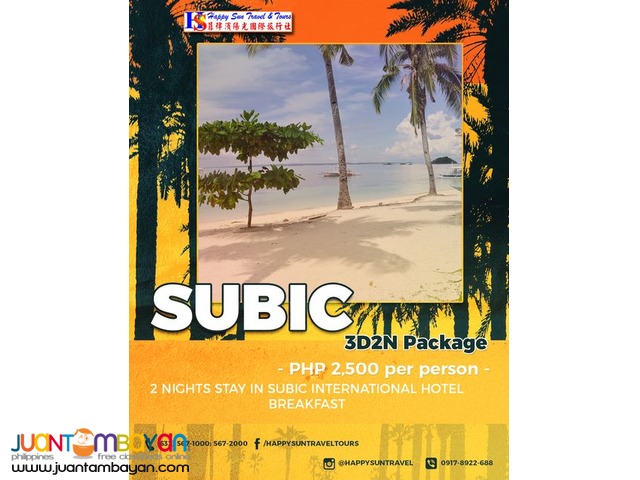 3D2N Subic Package 3D2N Subic Package