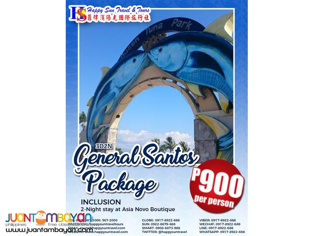 3D2N General Santos Package 3D2N General Santos Package