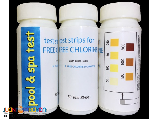 Chlorine Test Strips and pH test Strips