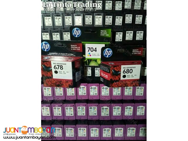 Canon Pixma Inkjet and HP Deskjet Computer Printer Ink Cartridges