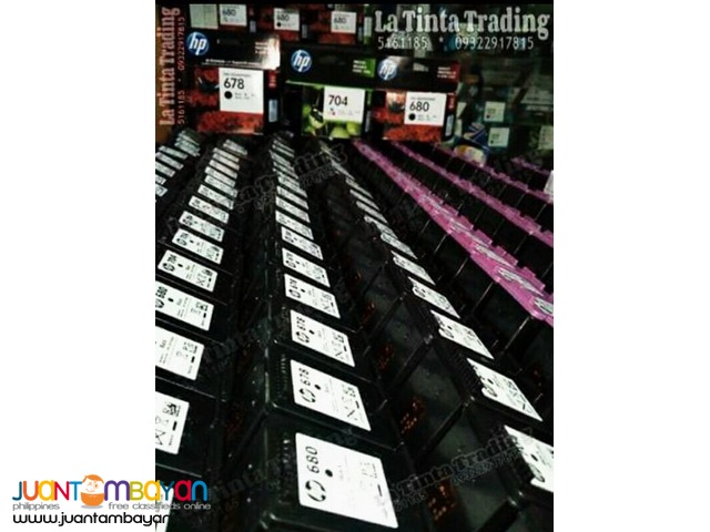 Canon Pixma Inkjet and HP Deskjet Computer Printer Ink Cartridges