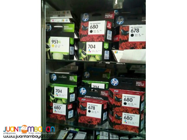 Canon Pixma Inkjet and HP Deskjet Computer Printer Ink Cartridges