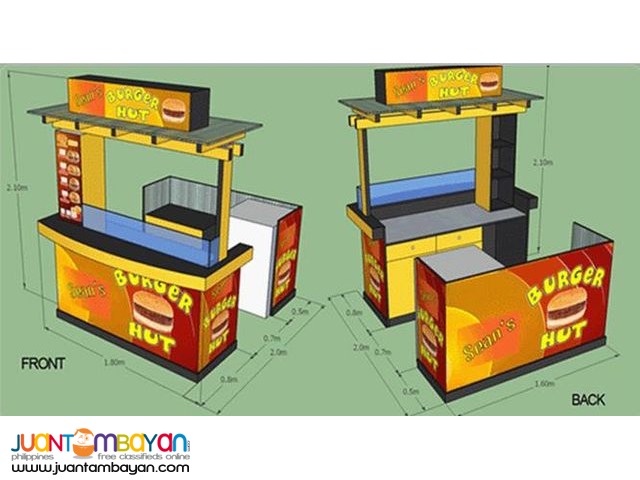 Food Kiosk Cart Booth Maker