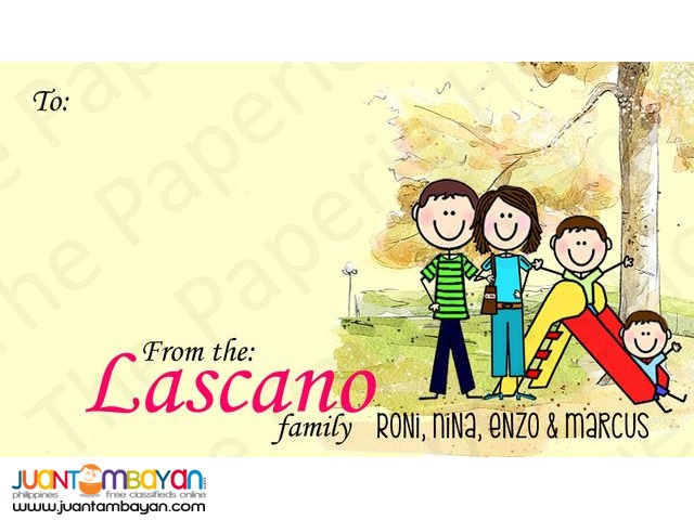 Product Sticker Label, Christmas Sticker Label, Gift Card Tag