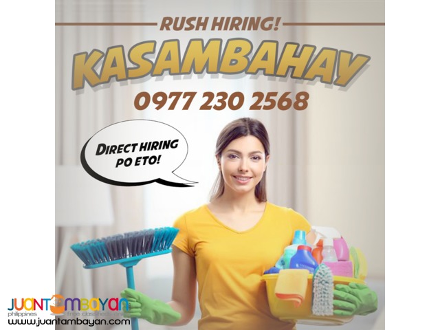 Rush Hiring: Kasambahay