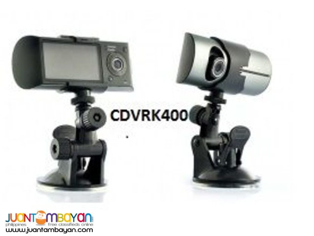 Dual Dashcam Front and back seat with Gps Logger cdvrk400