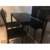 Dining set (glass table)
