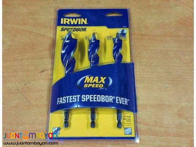 Irwin 3041003 3-piece Speebor Max Spade Bit Set