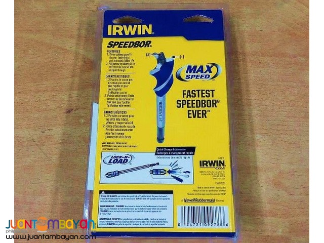 Irwin 3041003 3-piece Speebor Max Spade Bit Set