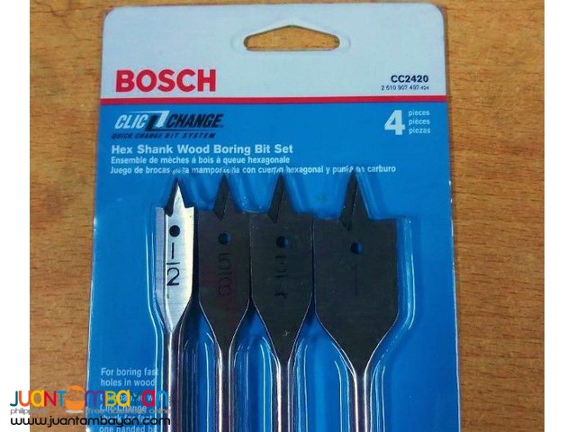 Bosch CC2420 4-piece Clic-Change Spade Bit Set