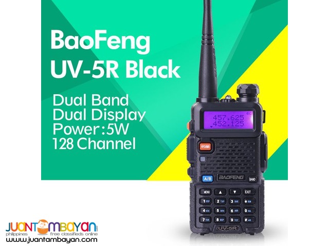 BAOFENG UV-5R 5W DUAL BAND TWO WAY RADIO WALKIE TALKIE
