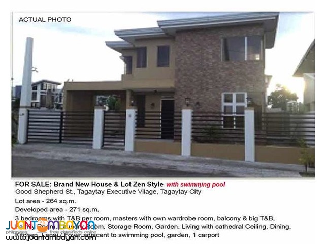 Tagaytay Brand New House with Pool