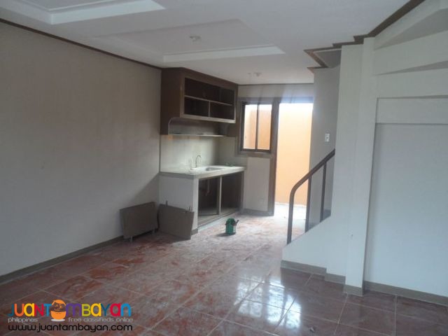 Townhouse with Security  near Wilcon HBC Mindanao Ave,QC