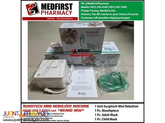 SURGITECH MINI NEBULIZER MACHINE SURGITECH MINI NEBULIZER MACHINE