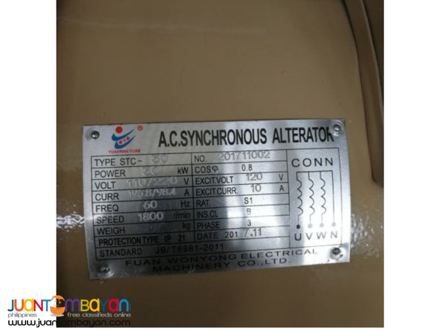 Diesel generator: 30KW (37.5KVA) Generation brushless generator