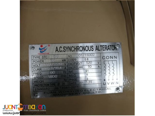 Diesel generator: 30KW (37.5KVA) Generator brush generator 