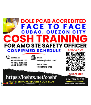 Face To Face COSH Training DOLE Training PCAB AMO STE SO2 Training