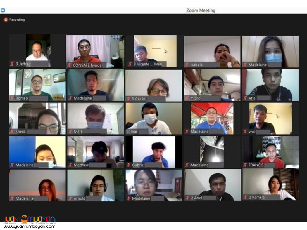 Face To Face COSH Training DOLE Training PCAB AMO STE SO2 Training