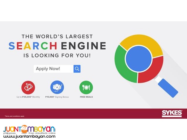 Be part of the world's largest search engine