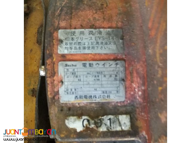 3.7KW winch in Japan