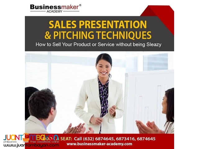 Sale Presentation and Pitching Techniques
