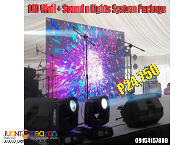 LED wall for Rent with Lights and Sound Package