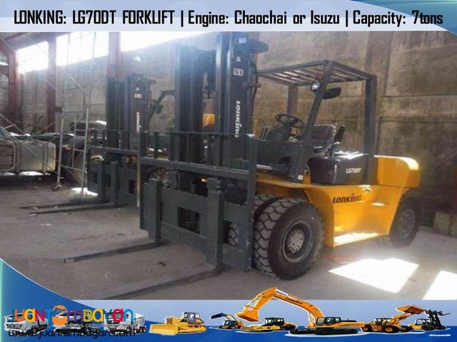 Lonking Lg70dt Forklift ISUZU fd70 counterpart