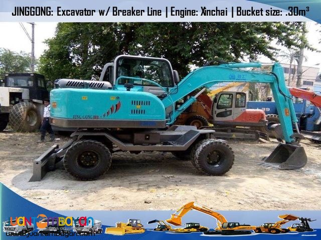 Backhoe excavator / backhoe loader dj608( wheel - 