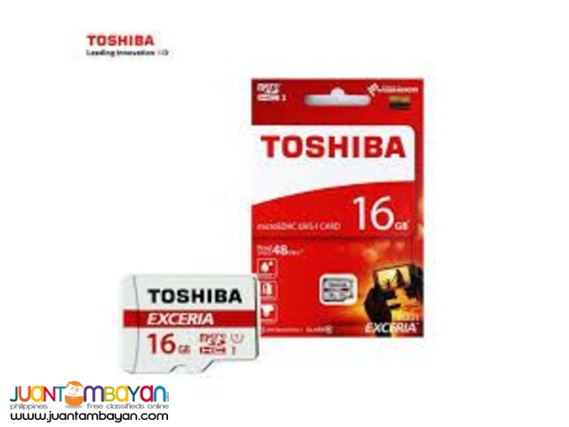 TOSHIBA EXCERIA CLASS 10 16GB MICRO SDCARD