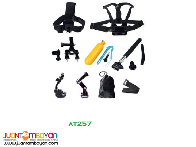  AT257 ACTION CAMERA 9 IN 1 ACCESSORIES KIT