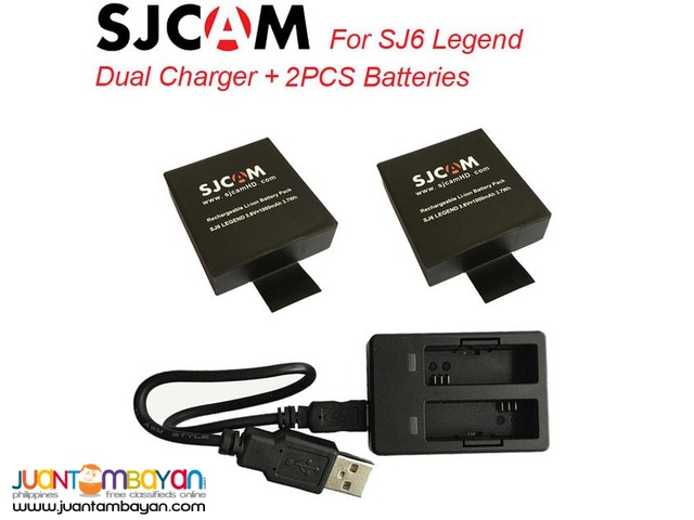 SJCAM Sj6 Battery for 2 with free Charger SJCAM Sj6 Battery for 2 with free Charger