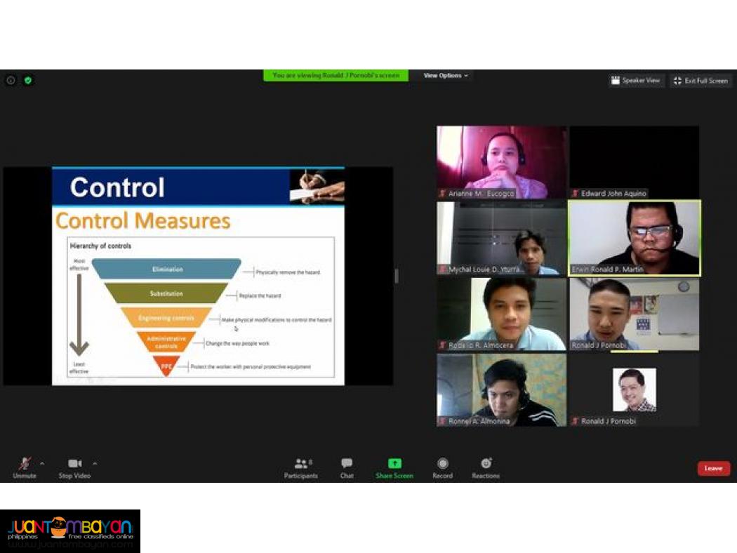 Online Safety Officer 3 Training DOLE Online Safety Program Audit SO3