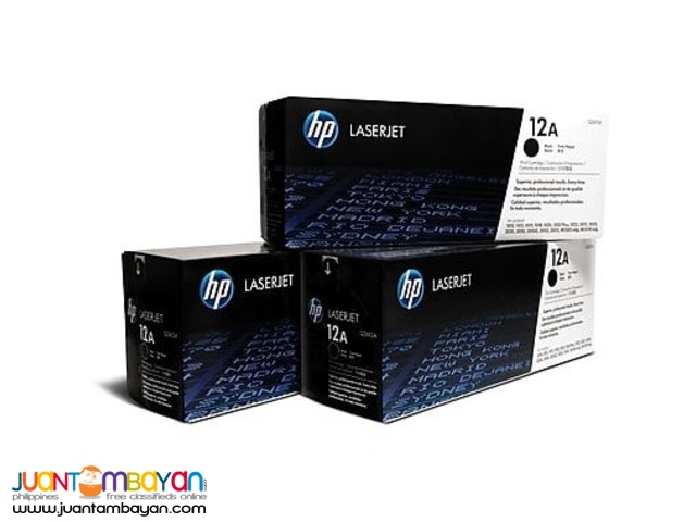 HP 12A Black Original LaserJet Toner Cartridge
