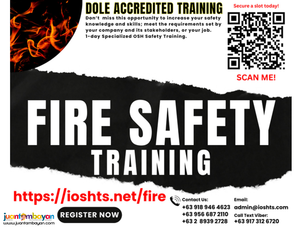 Fire Safety Training DOLE Accredited Safety Training 