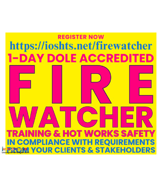 Fire Watcher Training DOLE Accredited Hot Works Safety training