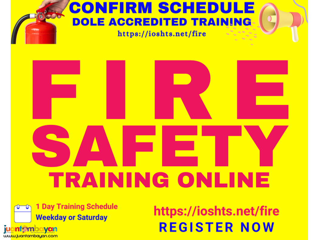 Online Fire Safety Training DOLE Accredited Training