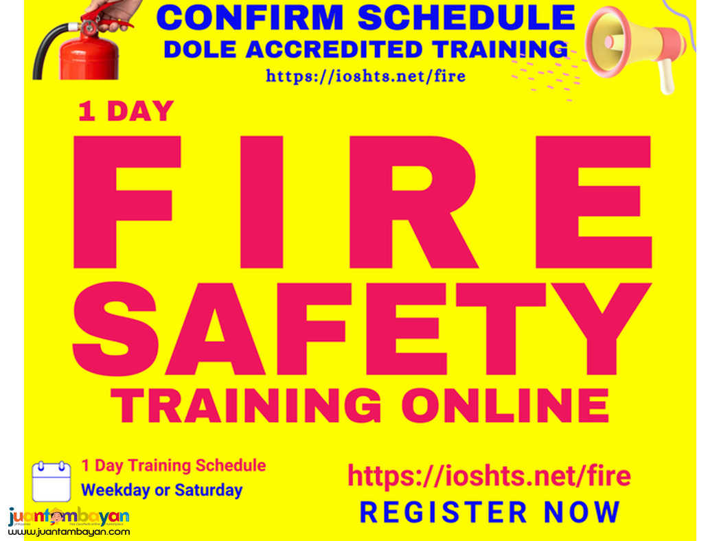 Online Fire Safety Training DOLE Accredited Training