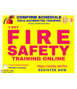 Online Fire Safety Training DOLE Accredited Training