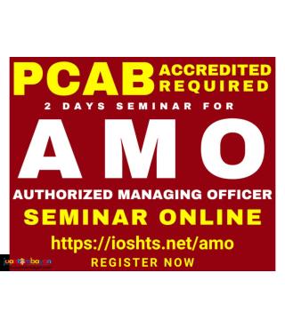 Authorized Managing Officer Seminar PCAB 2 days Online