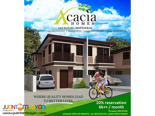 Acacia Homes Pag ibig Pabahay sa Rizal