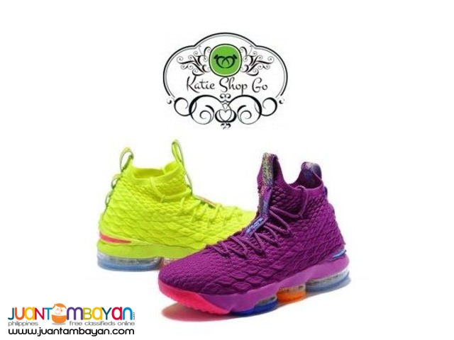 NIKE LEBRON 15 CONFETTI VOLT \u0026 PURPLE 