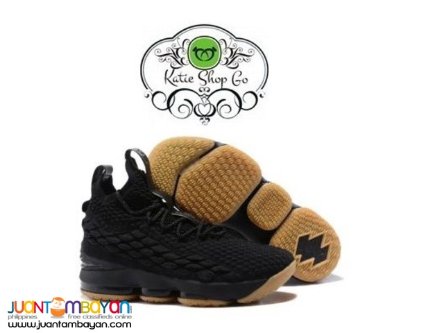 NIKE LEBRON 15 BASKETBALL SHOES - LEBRON 15 BLACK GUM