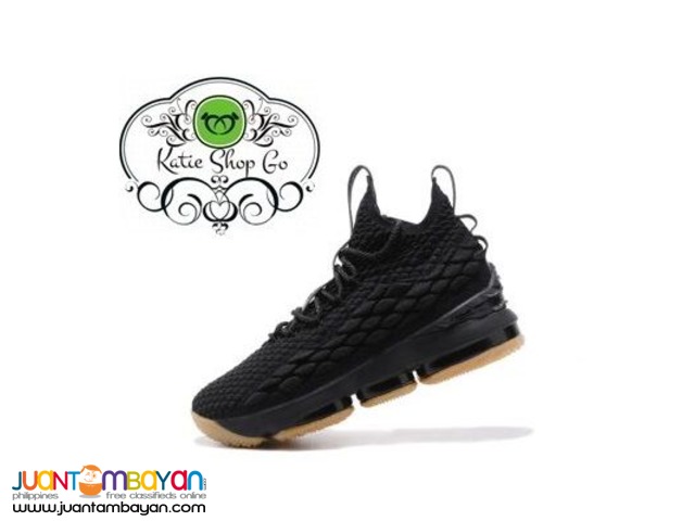 NIKE LEBRON 15 BASKETBALL SHOES - LEBRON 15 BLACK GUM