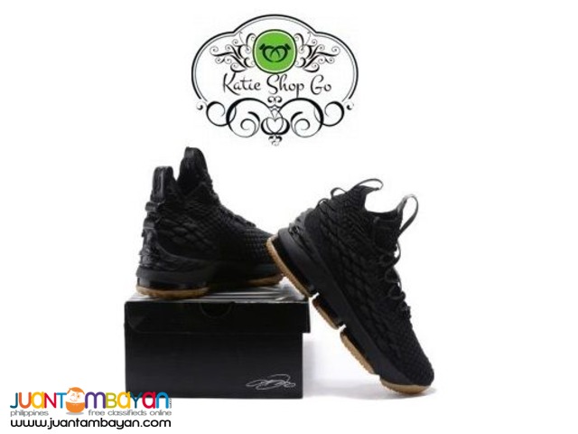 NIKE LEBRON 15 BASKETBALL SHOES - LEBRON 15 BLACK GUM